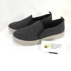 Skechers Slip On Casual Loafer Shoe Womens Size 8.5 155310 Gray Black